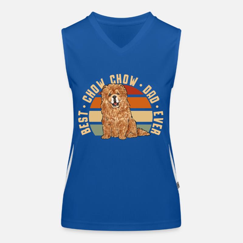 Chow Chow Hund Funktionelles Kontrast-Tank Top für Frauen