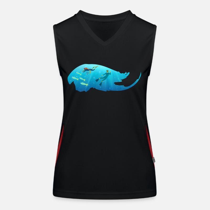 Scuba diving Women's Functional Contrast Tank Top