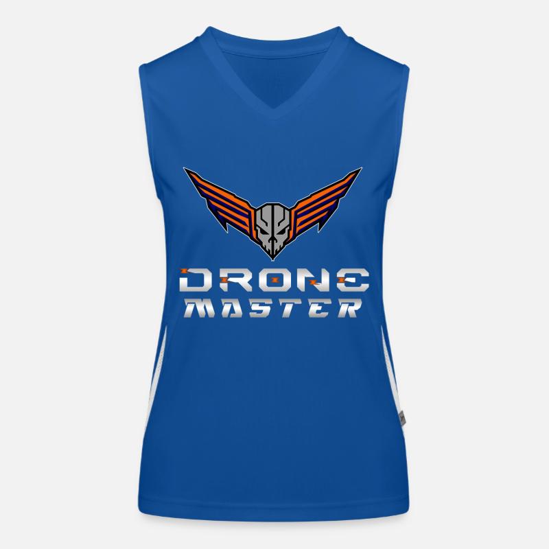 Drone Drones Drone Flight Drone Pilot Débardeur respirant contrasté Femme