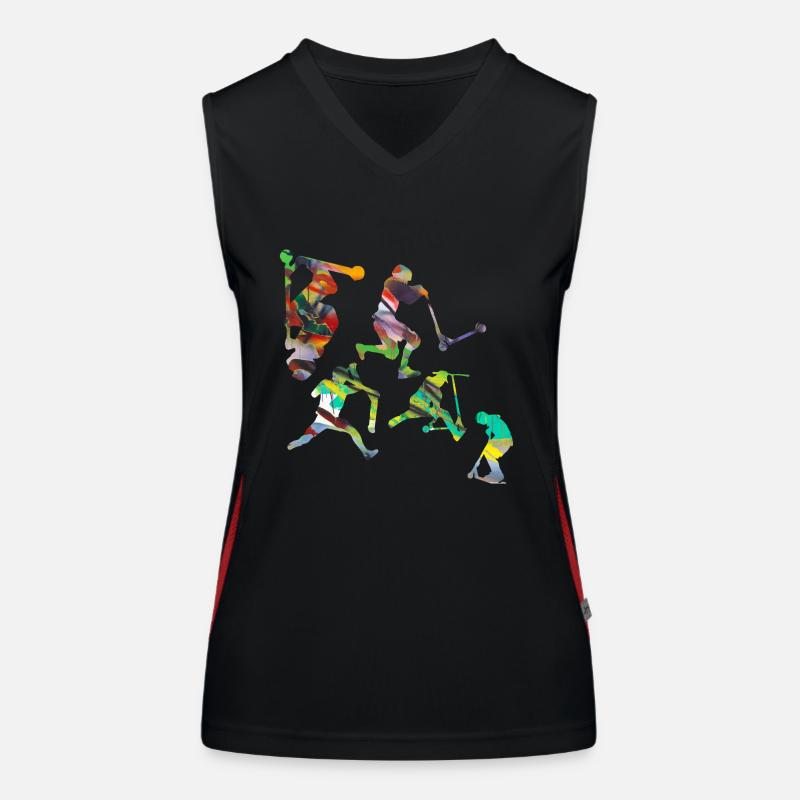 stunt scooters,trick scooters,tricks,stunt,e-scooter Women's Functional Contrast Tank Top
