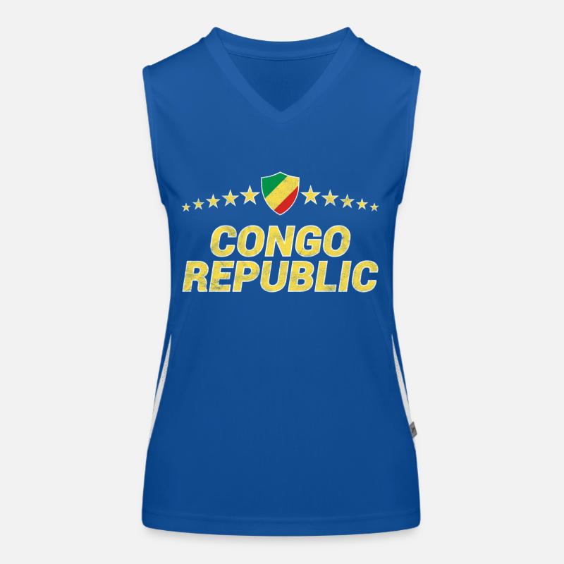 République du Congo Débardeur respirant contrasté Femme