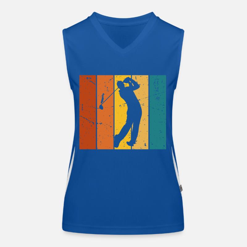 Golf gift Vintage Women's Functional Contrast Tank Top