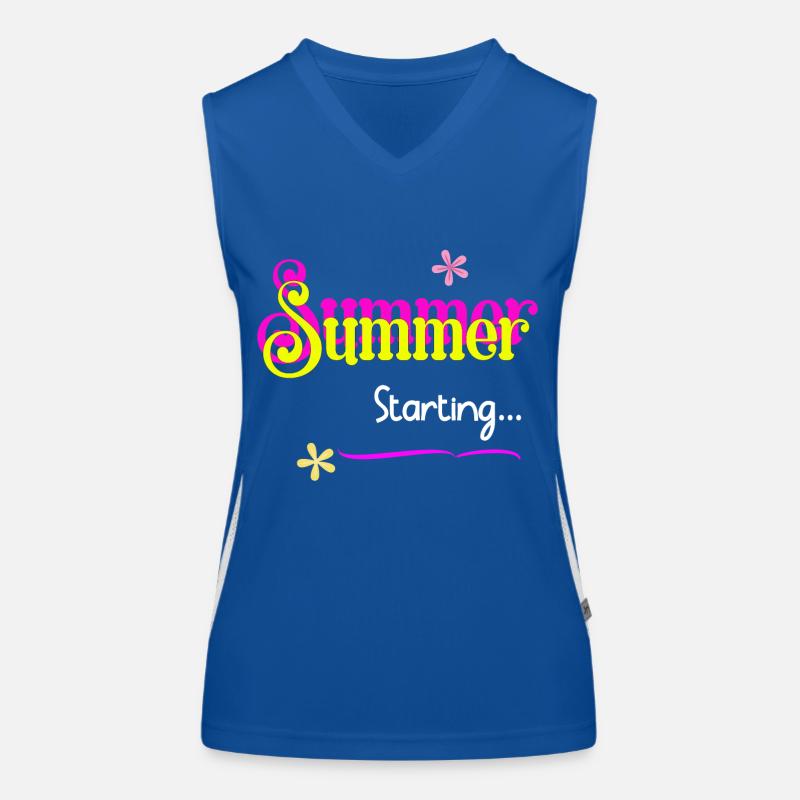 Summer Starting - Summer Vibes Women's Functional Contrast Tank Top