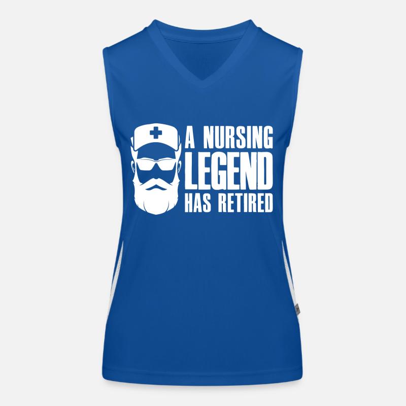 A Nursing Legend Has Retired - Krankenschwester Funktionelles Kontrast-Tank Top für Frauen