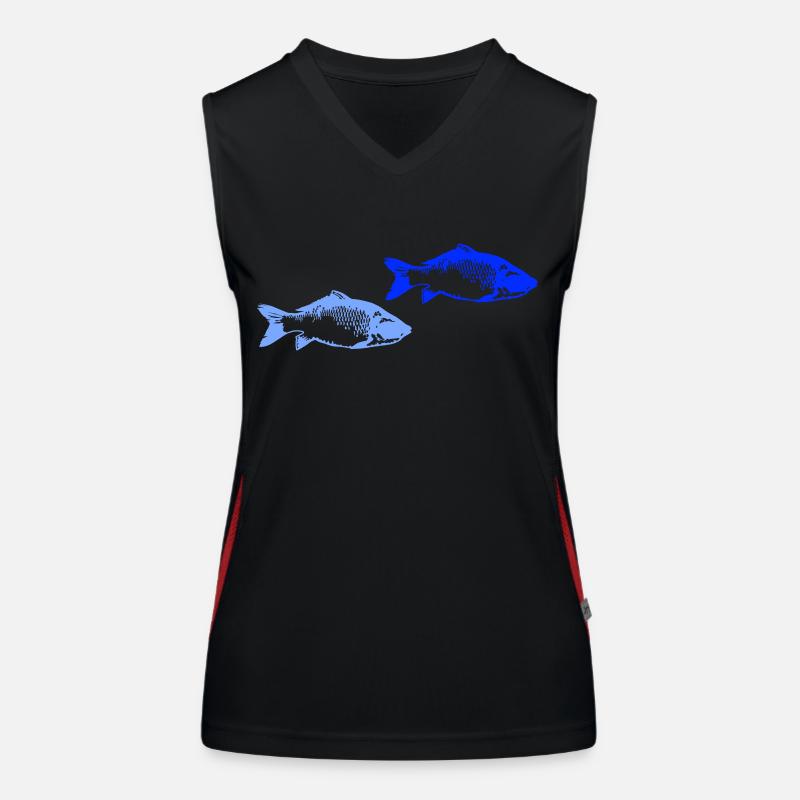 Poissons 2 Débardeur respirant contrasté Femme