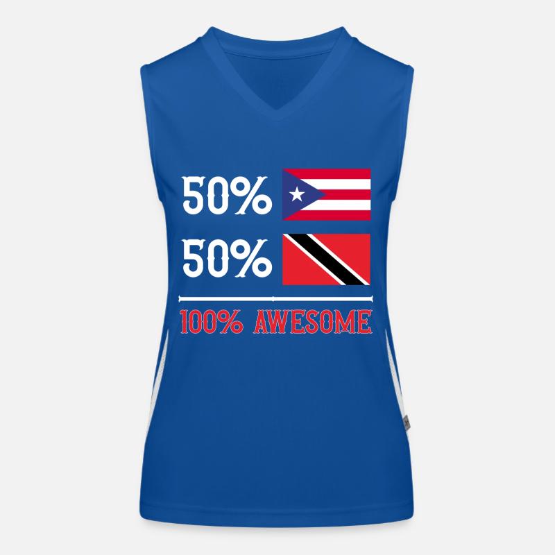 Drapeau de Trinité-et-Tobago Débardeur respirant contrasté Femme