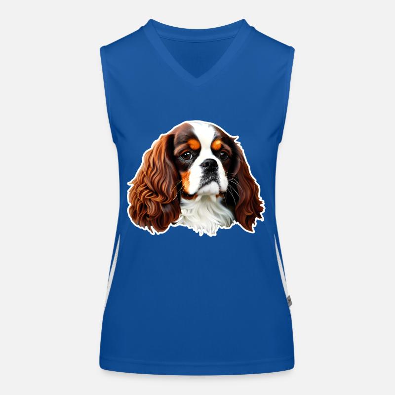 Cavalier King Charles Spaniel Débardeur respirant contrasté Femme