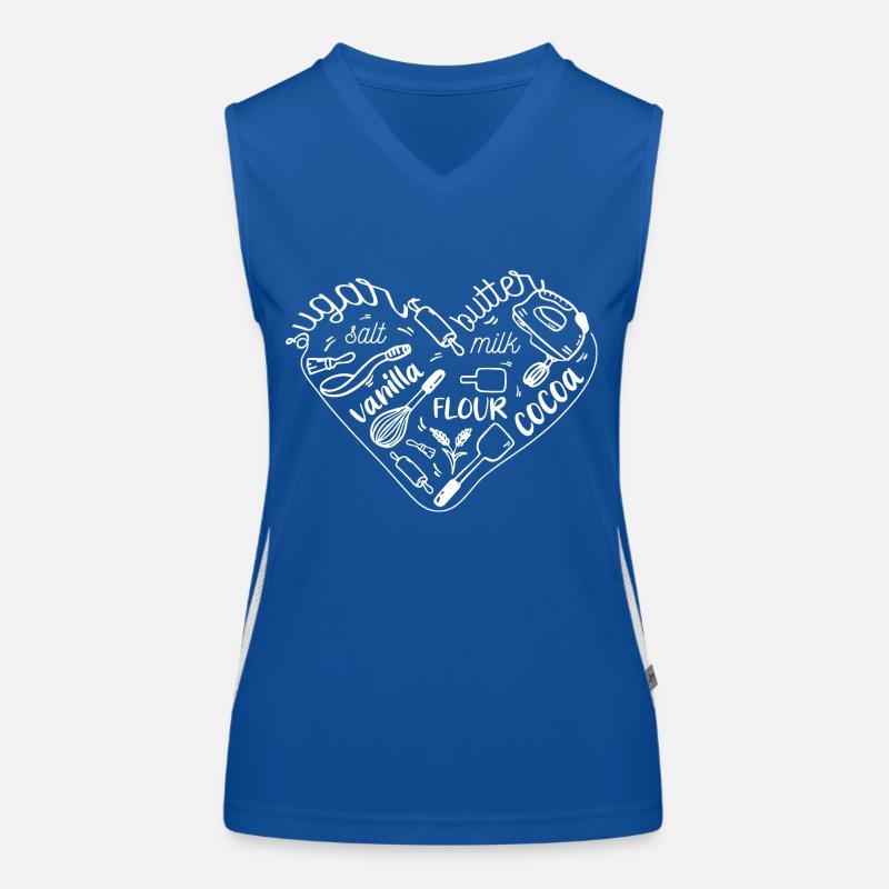 Heart for Baking Women's Functional Contrast Tank Top