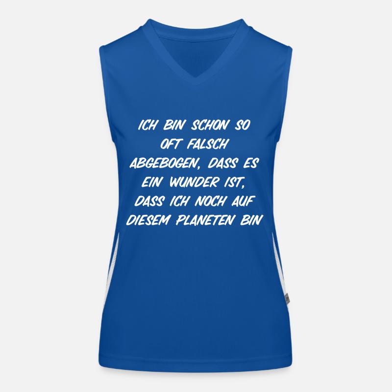 falsch abgebogen Funktionelles Kontrast-Tank Top für Frauen