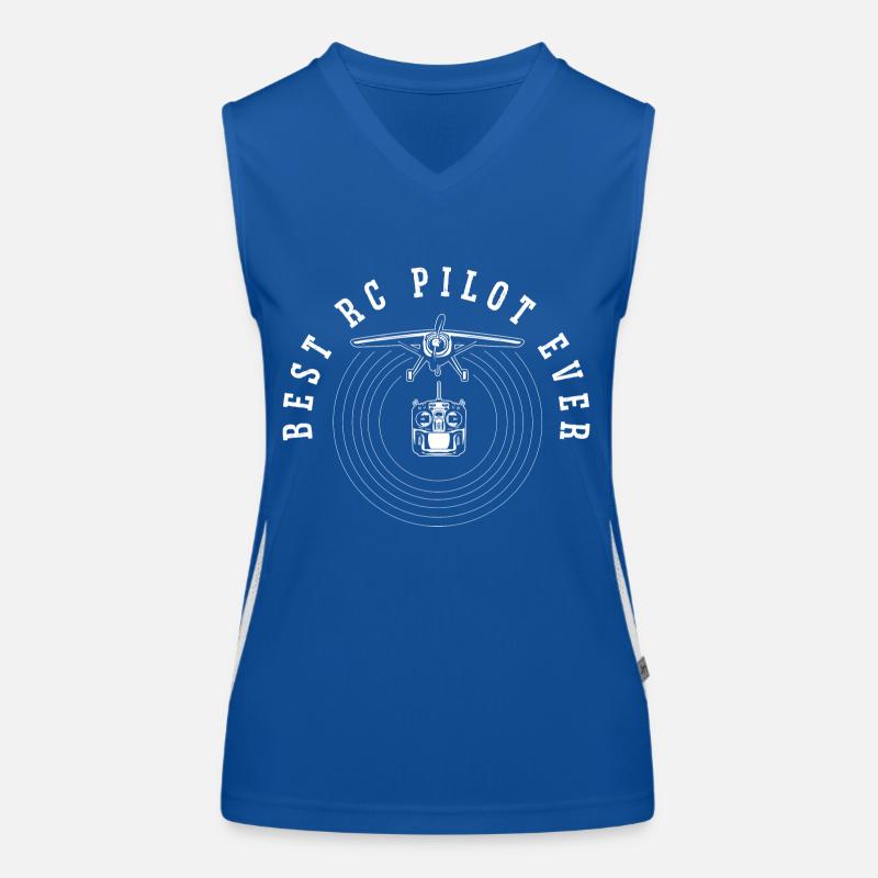 Remote Controlled Airplane Model Airplane Women's Functional Contrast Tank Top
