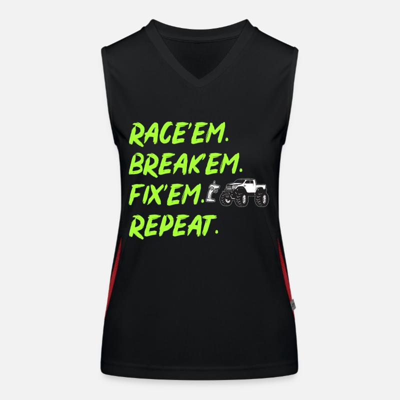 RC Car Remote Control Car Women's Functional Contrast Tank Top