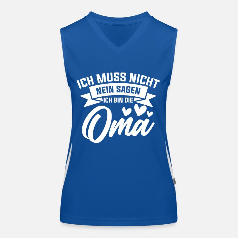 Oma Spruch Geschenk Grossmutter Funktionelles Kontrast-Tank Top für Frauen
