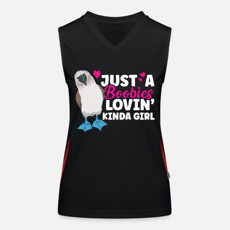 Blue-footed Booby Seabird Blue-footed Booby Seabird Women's Functional Contrast Tank Top