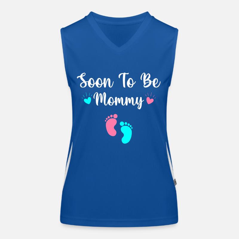 Bald Mama werden Funktionelles Kontrast-Tank Top für Frauen