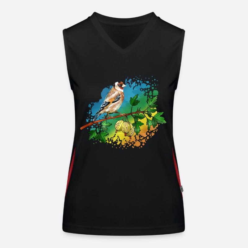 Colorful bird Women's Functional Contrast Tank Top