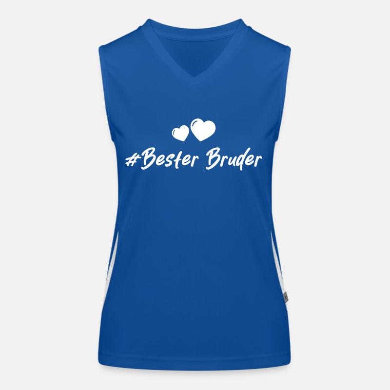 Bester Bruder Herzen Liebe Funktionelles Kontrast-Tank Top für Frauen