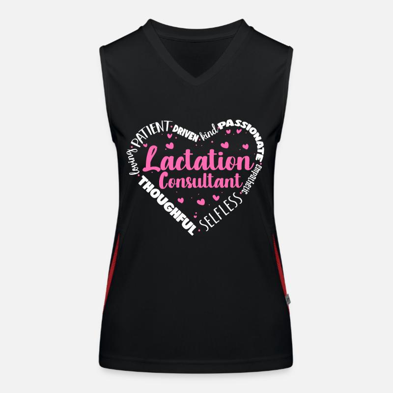 Lactation Consultant IBCLC Women's Functional Contrast Tank Top