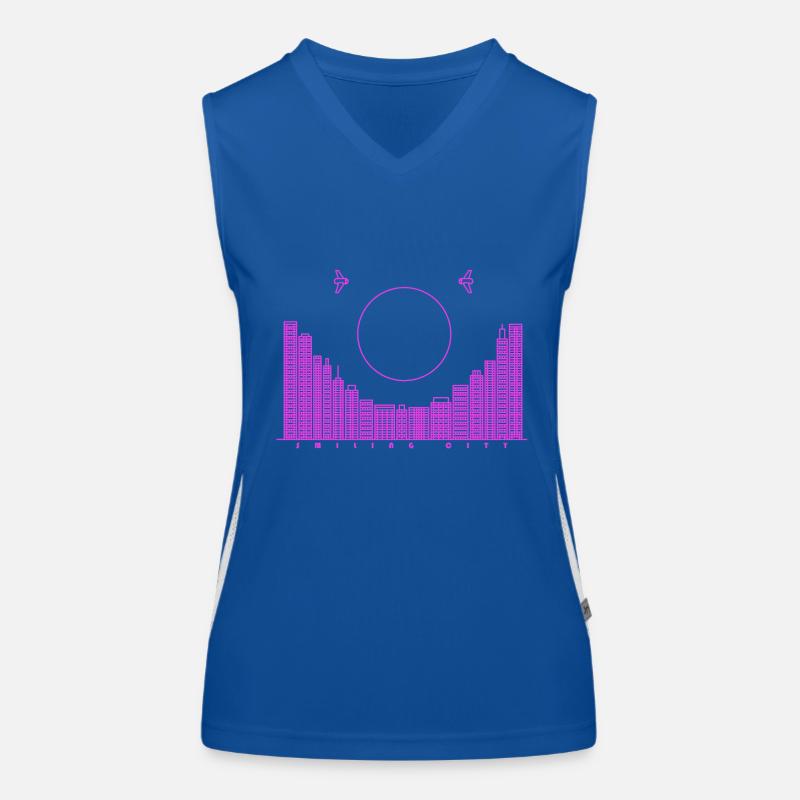 SmilingCity- version violette Débardeur respirant contrasté Femme