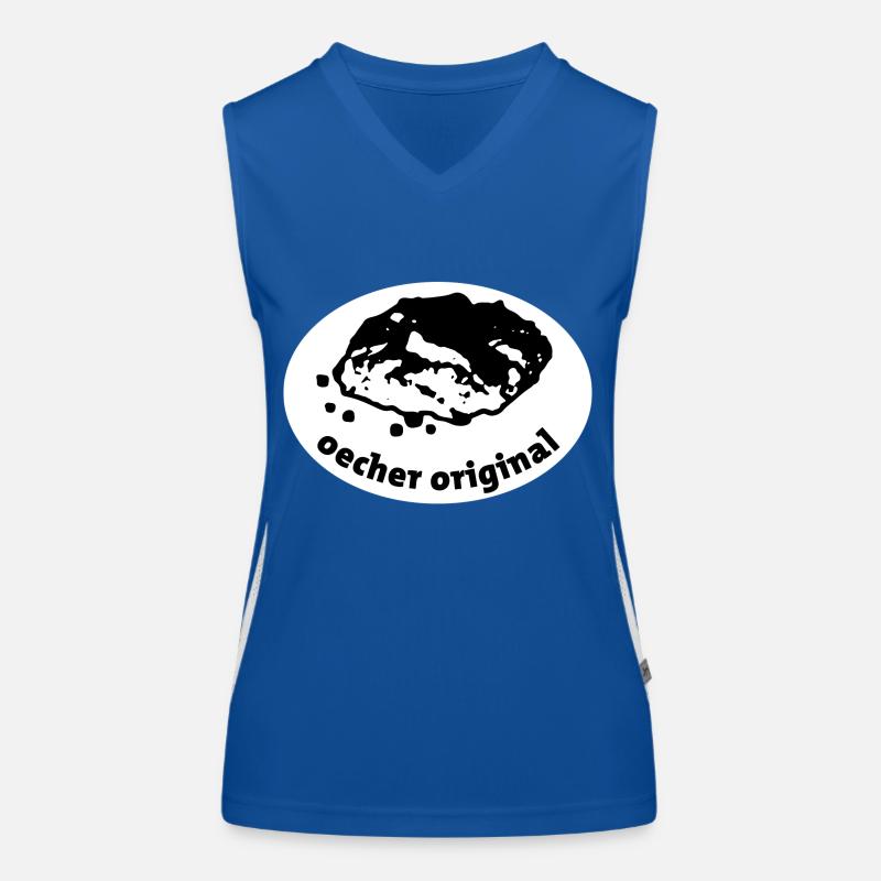 Streuselbrötchen Aachen /Oecher Original Funktionelles Kontrast-Tank Top für Frauen