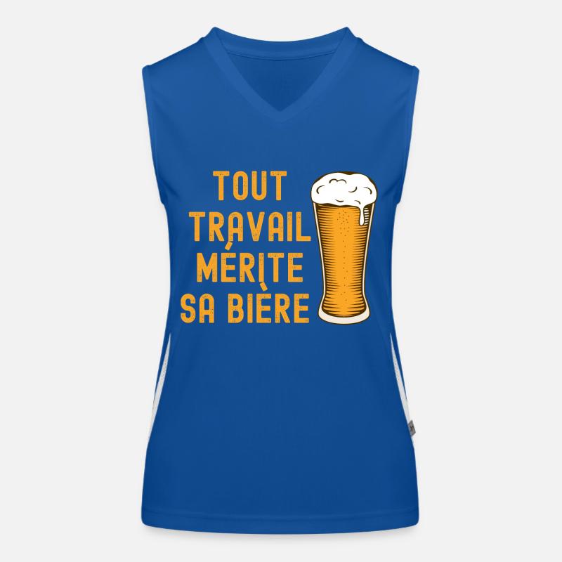 Tout travail mérite sa mère Débardeur respirant contrasté Femme