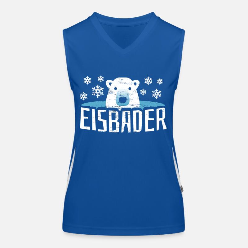Eisbär Eisbaden Eisbad Funktionelles Kontrast-Tank Top für Frauen