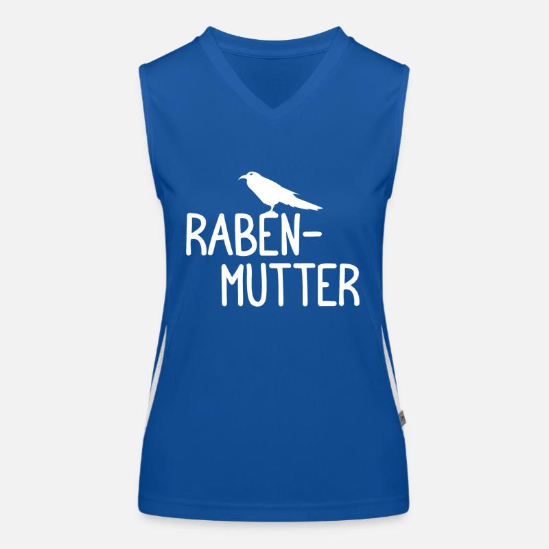 Rabenmutter Rabe Mutter Mama Mami Funktionelles Kontrast-Tank Top für Frauen