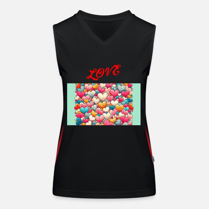 Love Débardeur respirant contrasté Femme