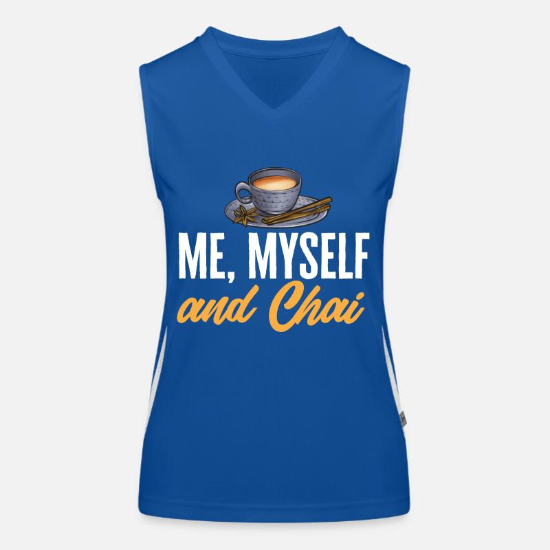 Chai Tee Masala Chai Funktionelles Kontrast-Tank Top für Frauen