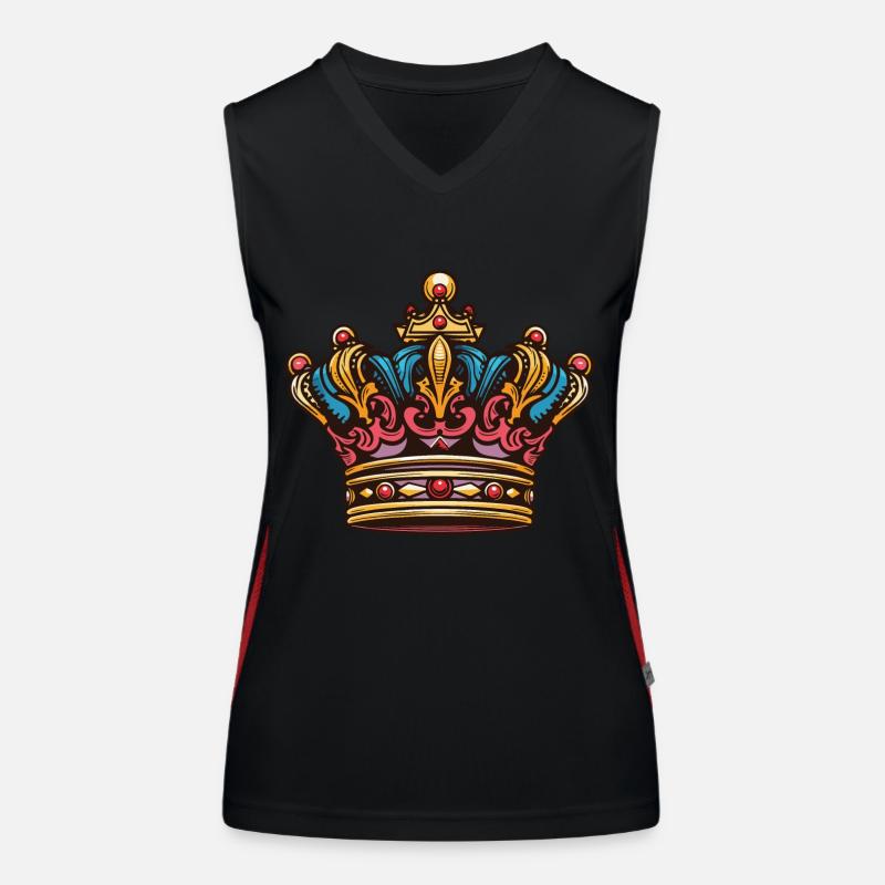 Majesté Couronne Couronne Débardeur respirant contrasté Femme