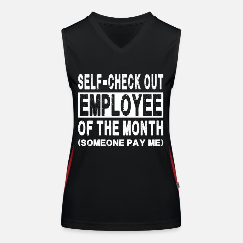 Self-Check Out - Employé du mois Débardeur respirant contrasté Femme