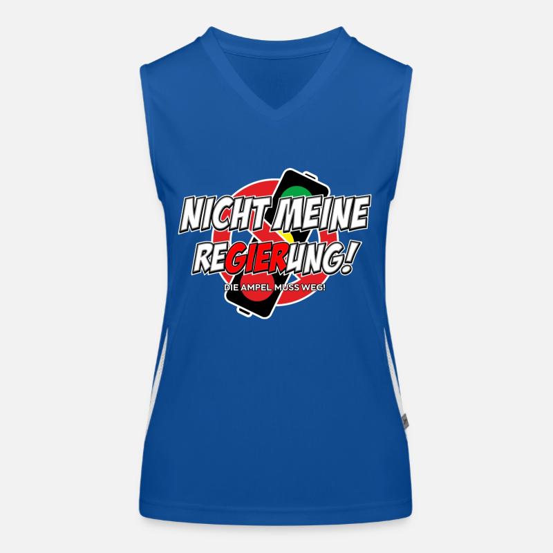 Not my government Women's Functional Contrast Tank Top