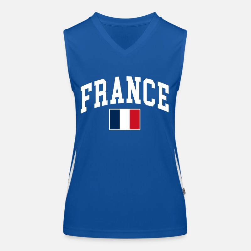 Frankreich Funktionelles Kontrast-Tank Top für Frauen