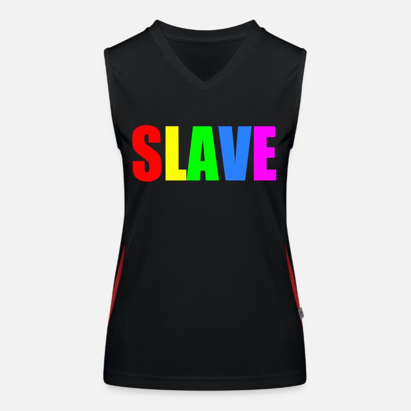 Slave Funktionelles Kontrast-Tank Top für Frauen