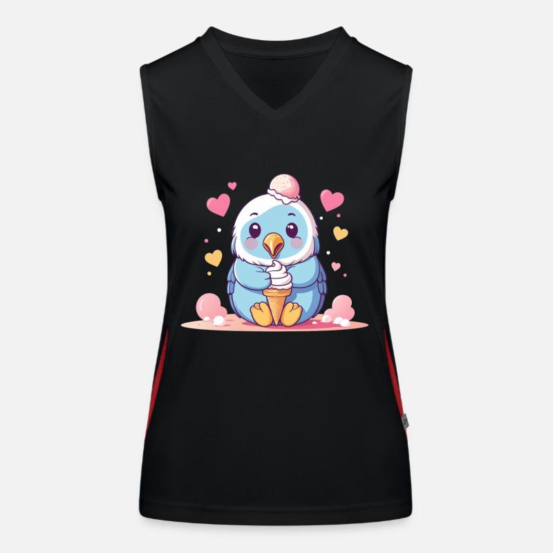 Puissance de glace moelleuse Débardeur respirant contrasté Femme