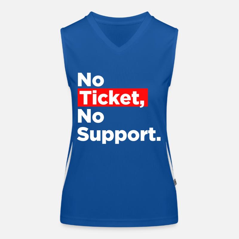 Non Ticket Non Support Informaticien Administrateur IT Débardeur respirant contrasté Femme