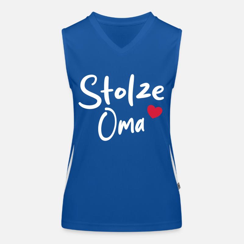 Stolze Oma Funktionelles Kontrast-Tank Top für Frauen