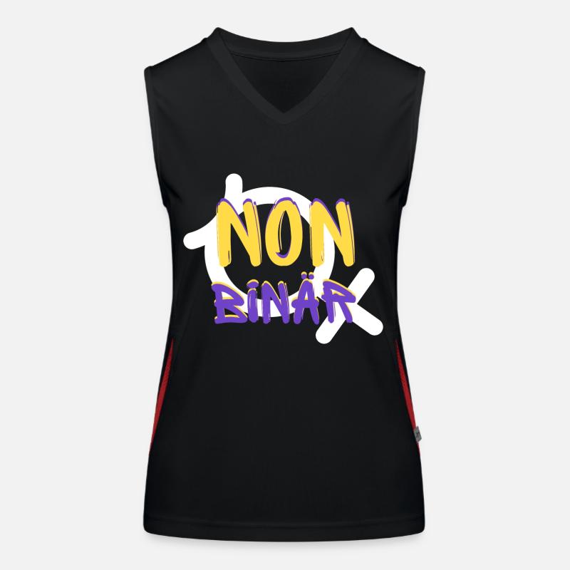 NON BINARY Identity Women's Functional Contrast Tank Top