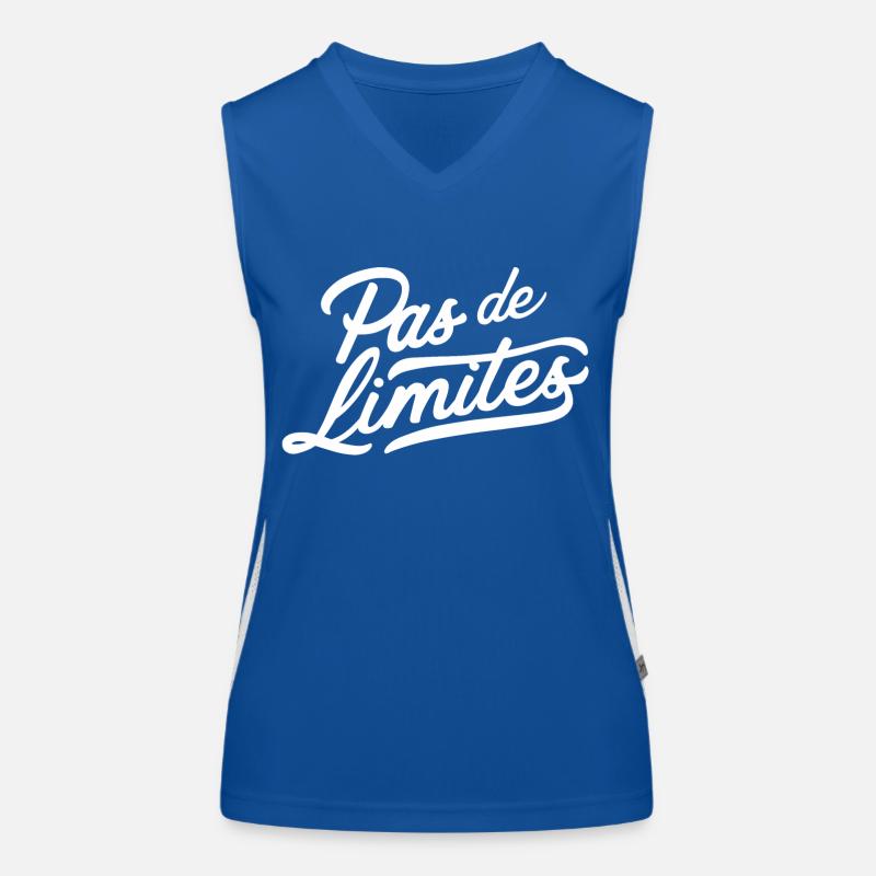 Pas de limites Débardeur respirant contrasté Femme
