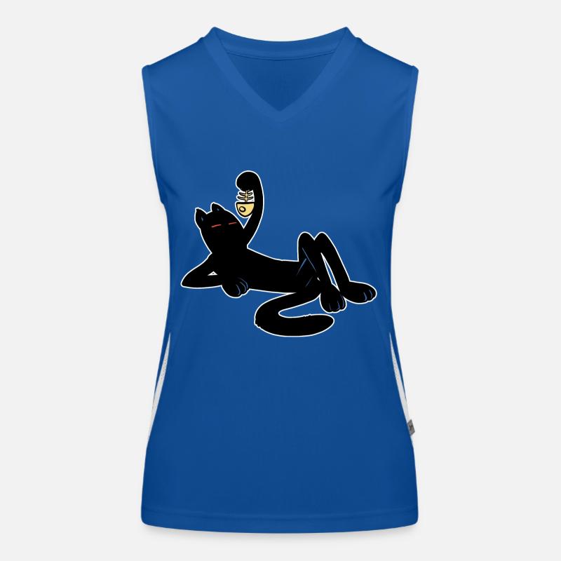 Ein Katzenpascha Funktionelles Kontrast-Tank Top für Frauen