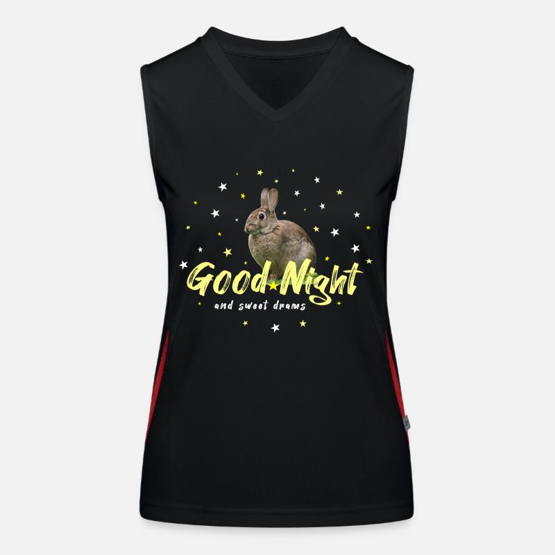 Good Night Hare Rabbit Women's Functional Contrast Tank Top