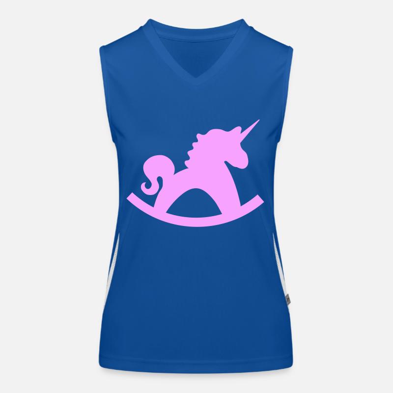 Licorne Cheval à bascule Débardeur respirant contrasté Femme