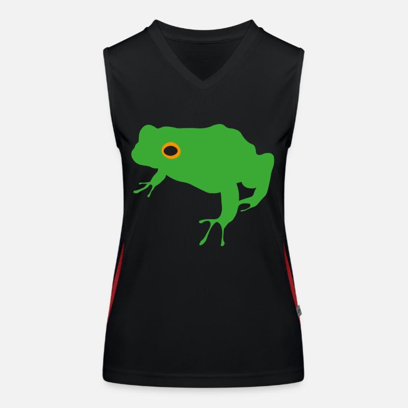 Frosch Funktionelles Kontrast-Tank Top für Frauen