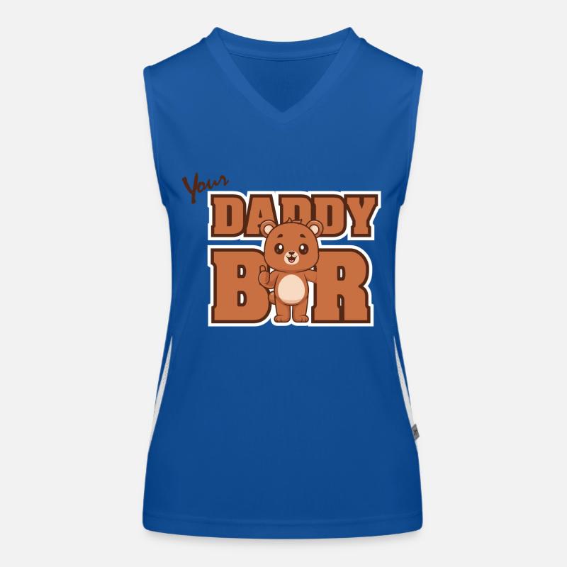 Daddy Bär Funktionelles Kontrast-Tank Top für Frauen