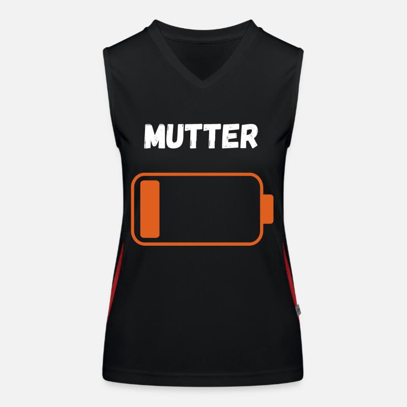 Mutter auf Reserve Funktionelles Kontrast-Tank Top für Frauen