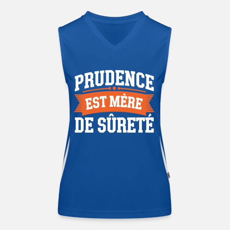 Prudence est mère de sureté Débardeur respirant contrasté Femme