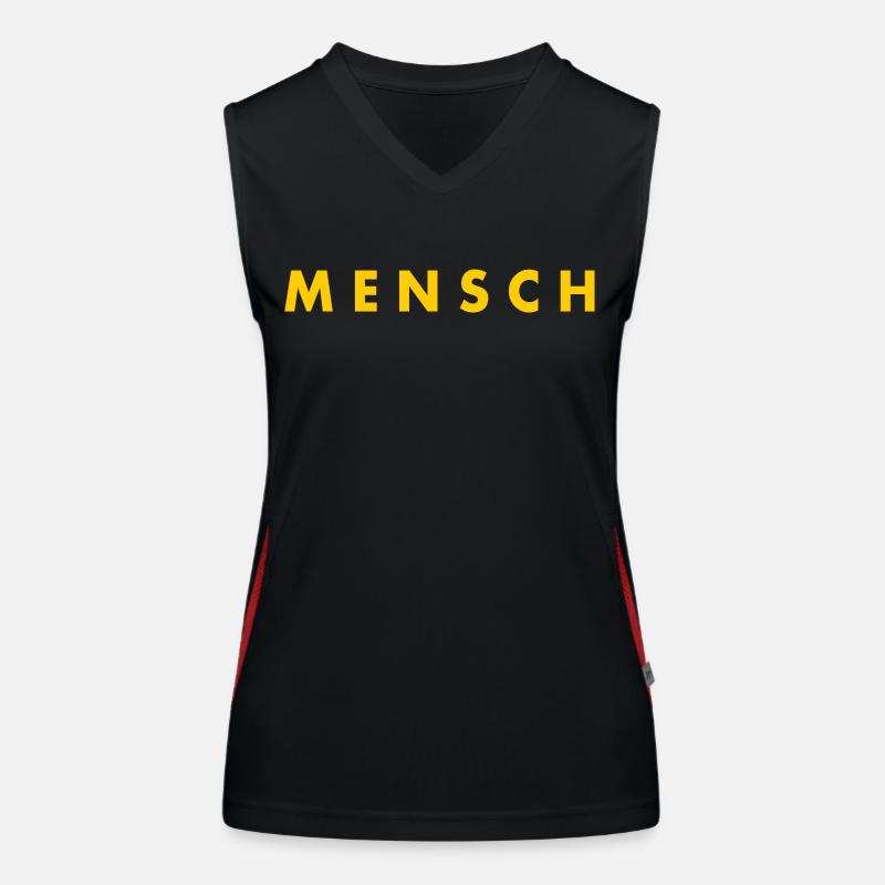 Mensch Funktionelles Kontrast-Tank Top für Frauen