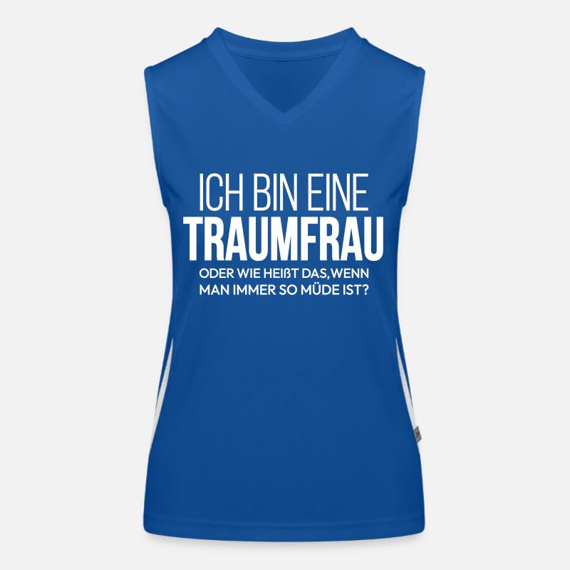 Ich bin eine Traumfrau Funktionelles Kontrast-Tank Top für Frauen