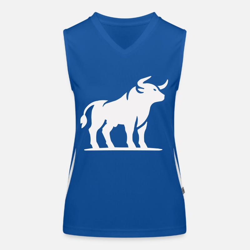 stier tier Funktionelles Kontrast-Tank Top für Frauen