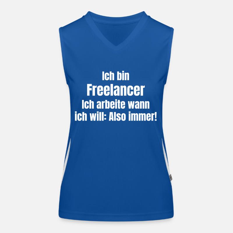 Freelancer Funktionelles Kontrast-Tank Top für Frauen