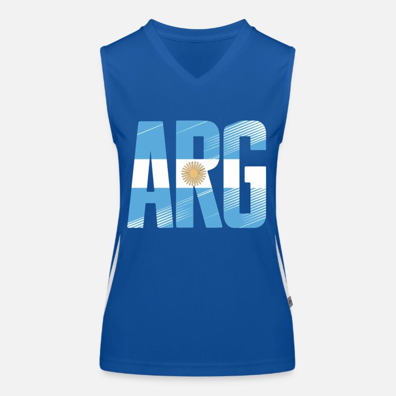 Argentinien Funktionelles Kontrast-Tank Top für Frauen